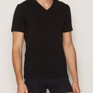 Bread & Boxers V Neck T-shirt Loungewear Musta