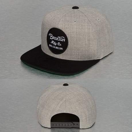 Brixton Snapback Lippis Harmaa