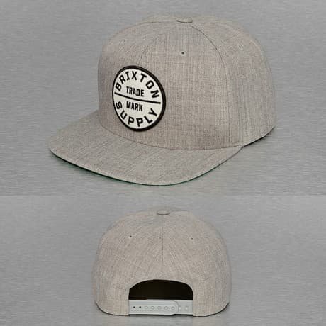 Brixton Snapback Lippis Harmaa