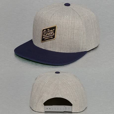 Brixton Snapback Lippis Harmaa