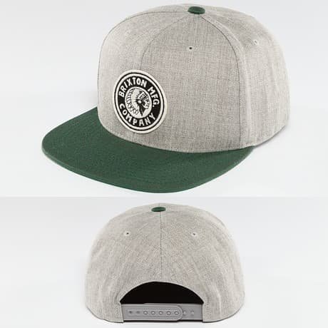 Brixton Snapback Lippis Harmaa