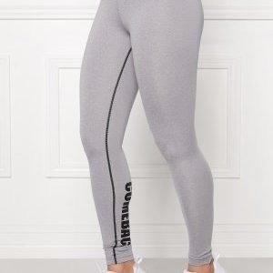 Bubbleroom Sport Conquer train tights Light grey melange