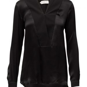 By Malina Stacy Tuxedo Blouse pitkähihainen pusero