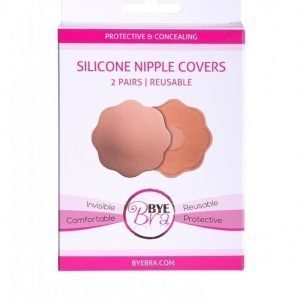 Bye Bra Nipplecover Silicone / Silk Nännisuoja Nude 2-Pakkaus