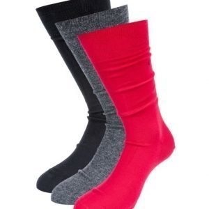 Calvin Klein 3-pack Socks E57 Red/Grey/Black