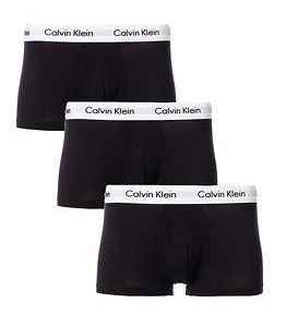 Calvin Klein 3pack Low Rise Trunk Black