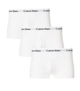 Calvin Klein 3pack Low Rise Trunk White