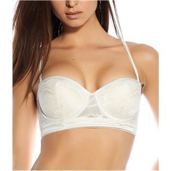 Calvin Klein BLACK Luxury Longline Bra Ivory