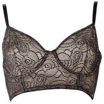 Calvin Klein Black Longline Underwire Bra Black