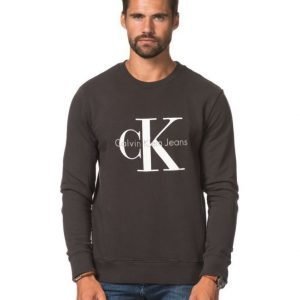 Calvin Klein CK Logo Crew Neck 965 Black