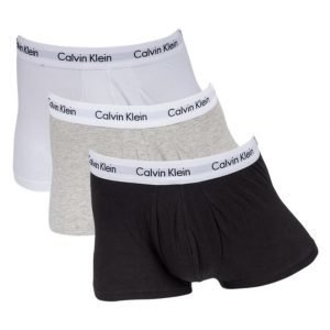 Calvin Klein Cotton Stretch Lowrise 3-pack Grey/White/Black