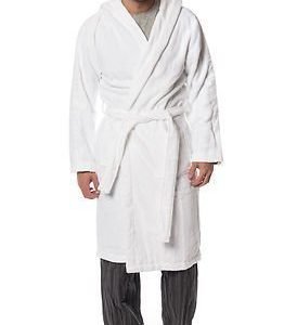 Calvin Klein Hooded Robe White