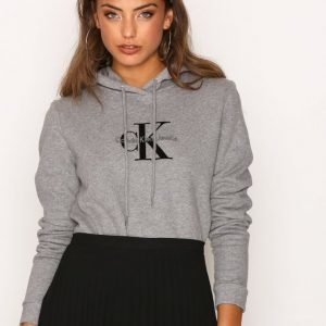 Calvin Klein Jeans Honor Pullover Hoody Hwk Svetari Light Grey Melange