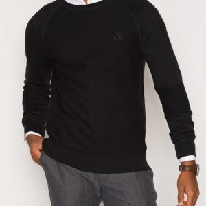 Calvin Klein Jeans Seize CN Moto Sweater LS Pusero Black