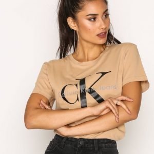 Calvin Klein Jeans Shrunken Tee T-Paita Tannin