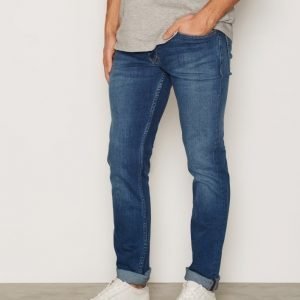 Calvin Klein Jeans Slim Straight Jeans Farkut Mid Blue