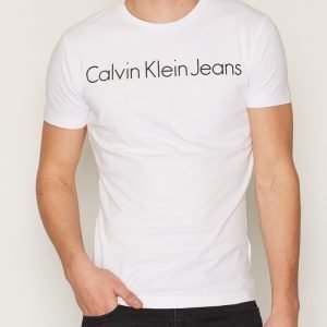 Calvin Klein Jeans Treasure CN Tee S/S T-paita Bright White