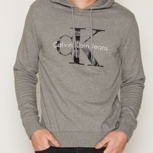 Calvin Klein Jeans True Icon Hoodie Pullover LS Pusero Grey