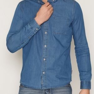 Calvin Klein Jeans Wilken Indigo Chambray Shirt L/S Kauluspaita Indigo