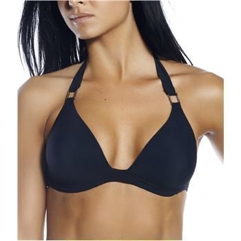 Calvin Klein Moulded Halter Bra Black