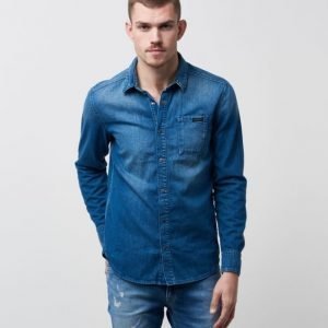 Calvin Klein One Pocket Shirt 911 Lapis Blue