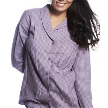 Calvin Klein Pyjamas Shirt Gwendolyn Check Lilac