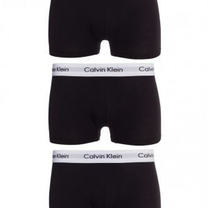 Calvin Klein Underwear Cotton Stretch 3-Pack Low Rise Trunk Bokserit Black