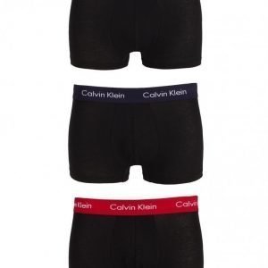 Calvin Klein Underwear Cotton Stretch 3-Pack Low Rise Trunk Bokserit Black