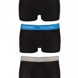 Calvin Klein Underwear Cotton Stretch 3-Pack Low Rise Trunk Bokserit Black