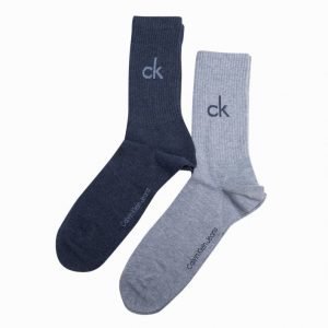 Calvin Klein Underwear Karl Bright Logo Crew 2-Pack Sukat Denim