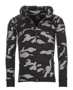 Camo Hoodie Black