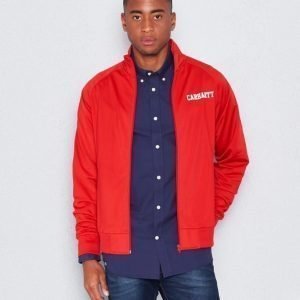 Carhartt College Track Jacket Rosehip/White