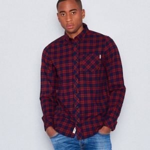 Carhartt L/S Shawn Check Shirt Grape Rinsed