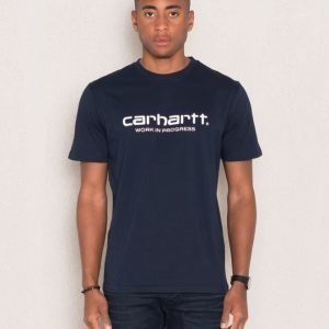 Carhartt S/S Wip Script Black/White