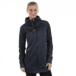 Casall Tech Long Hood Vetoketjuhuppari Sininen