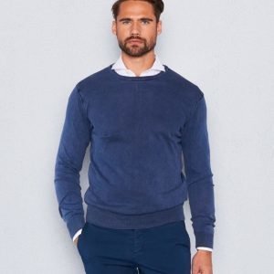 Castor Pollux Cottonius Navy Sweater Stonewashed