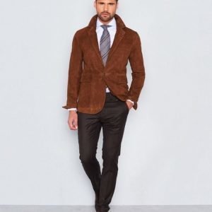 Castor Pollux Exidus Suede Blazer Cognac