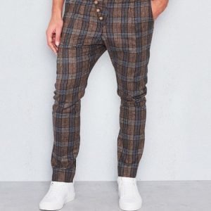 Castor Pollux Feulos Trousers Brown/Blue Check