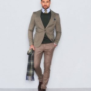 Castor Pollux Maximus Blazer Green Herringbone