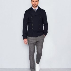 Castor Pollux Pegasus Pea Coat Navy