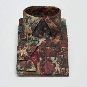 Castor Pollux Rex Shirt Printed Red Multicolour