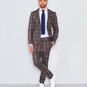 Castor Pollux Tarius Blazer Brown/Blue Check