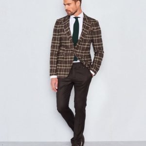 Castor Pollux Troy Blazer Brown/Green/Beige Check