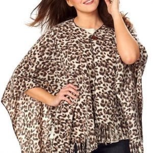 Cellbes Poncho Beige Leopardi