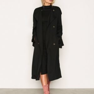 Cheap Monday Flavor Trench Pitkä Takki Black