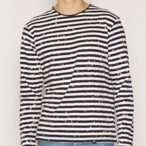 Cheap Monday Gazer LS Tee Bleach Stripe Pusero Shadow