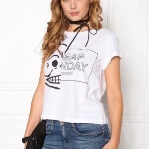 Cheap Monday Had Thinner Logo Tee White