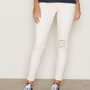 Cheap Monday Mid Spray Trashed Bright Skinny Farkut White