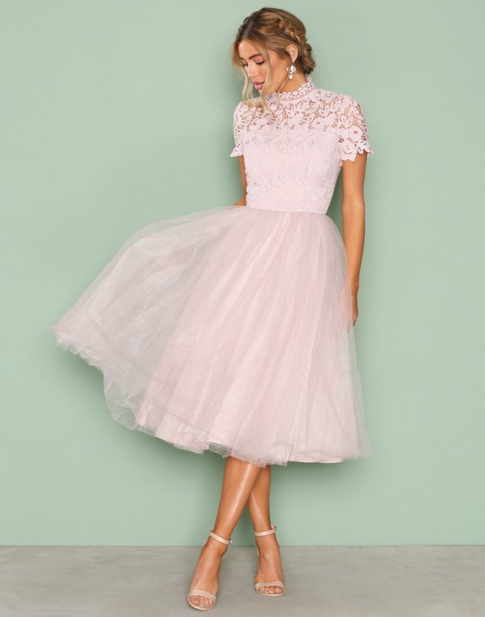 Chi Chi London Devon Dress Skater Mekko Lilac Vaatekauppa24.fi