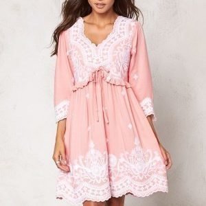 Chiara Forthi Alina Embroidered Dress Light pink / White